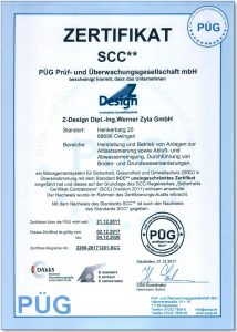 SSC Zertifikat